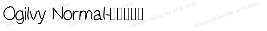 Ogilvy Normal字体转换